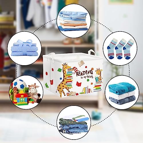 Clastyle Large Reading Corner School Classroom Book Basket Toy Nursery Bin - Image 6
