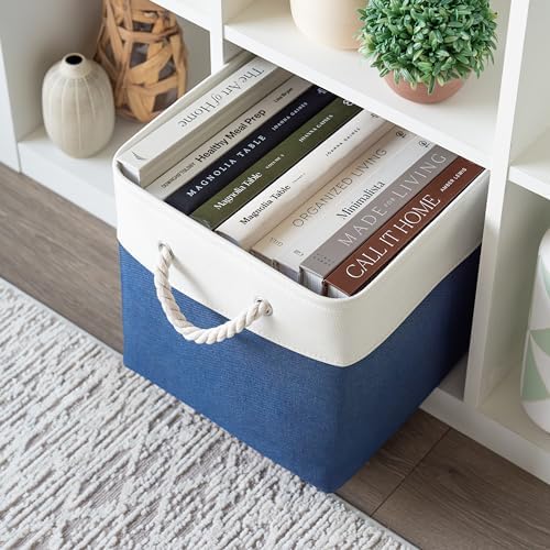 OrganiHaus 12x12 Cube Storage Bins, Rope Handles - Image 4