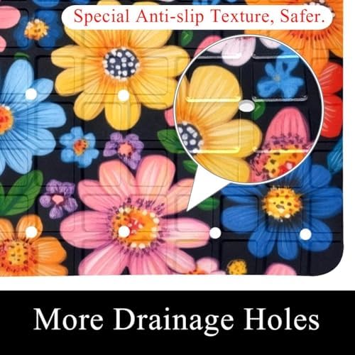 Non Slip Shower Mat Bathtub Mat 15.1x26.8 Inch, Quick Dry Bath Mat - Image 2