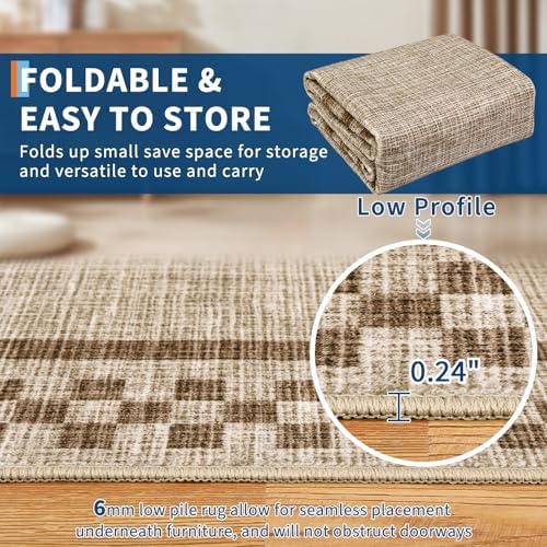 GarveeHome 6ft Washable Round Rug - Image 5