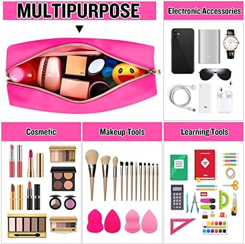 Chenille Letter Clear Makeup Bags Stuff Pouch, Preppy Patch Makeup Bag - Image 5