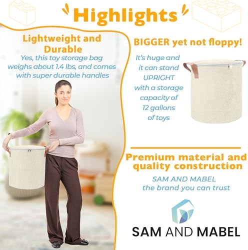 SAM AND MABEL XXL Toy Storage Organizer - Image 5