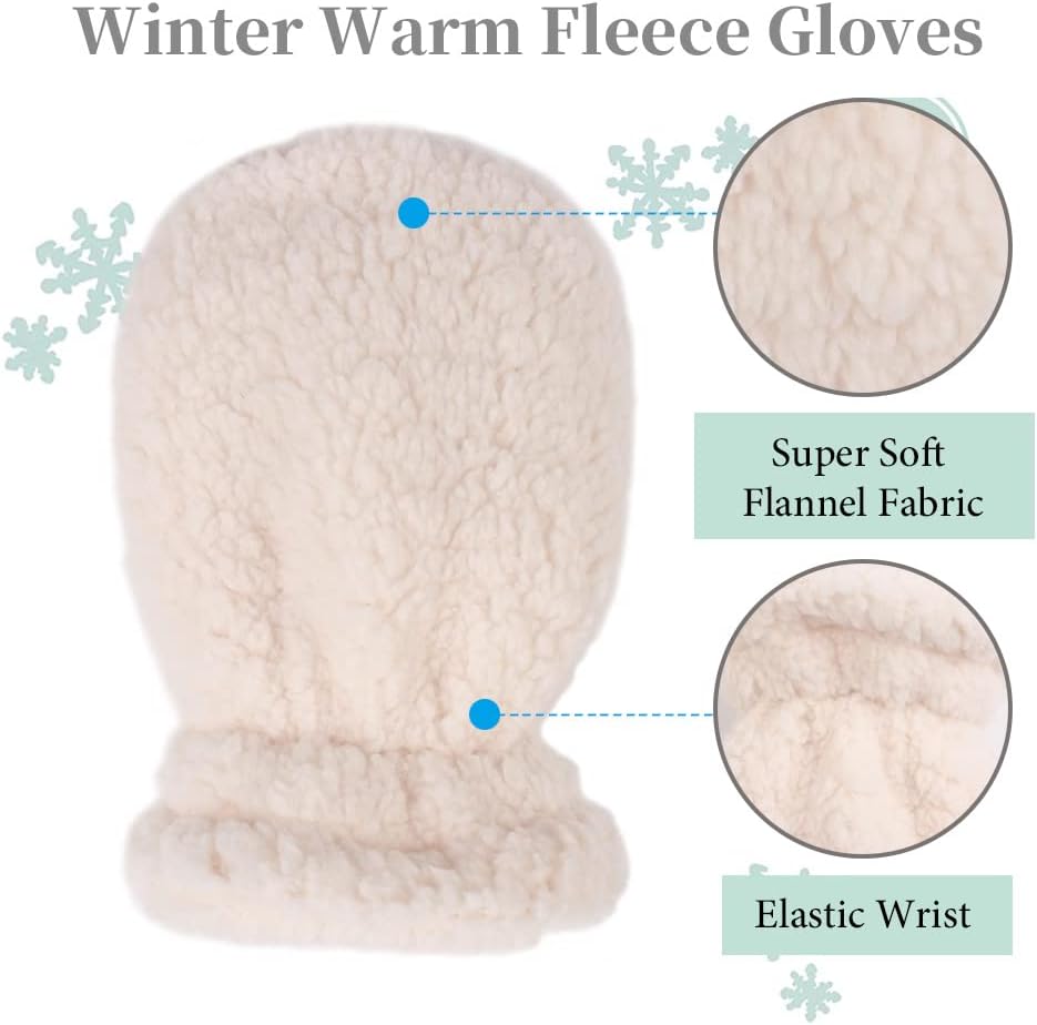 Zsedrut Baby Boys Winter Glove Warm Toddler Infant Girls Mittens Fleece Lined Gloves 1-7 Years
