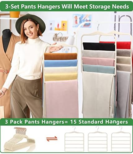 Pants Hangers Space Saving, Organization and Storage - Image 3