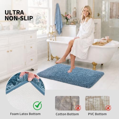 ILANGO Toilet Rugs U Shaped 22" × 24", Soft Absorbent Microfiber Bath Rugs - Image 6