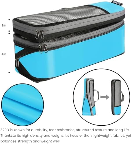 BAGAIL 4 Set/6 Set/8 Set Compression Packing Cubes Travel Accessories - Image 6