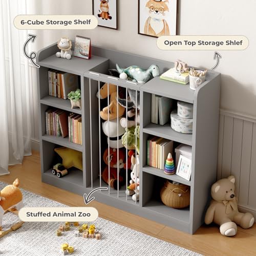 Toy Storage Organizer with 6 Cube, Stuffed Animal Storage - Image 4