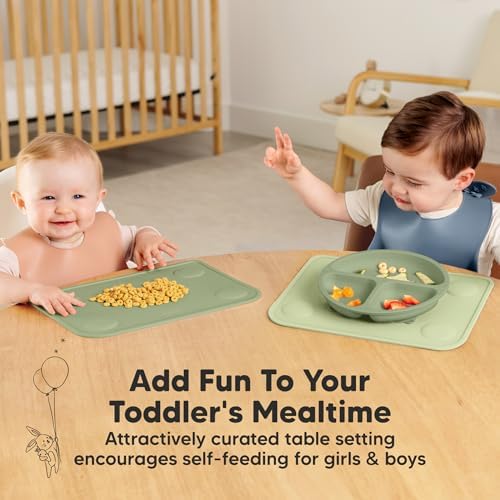 KeaBabies 2pk Silicone Placemats - Image 6