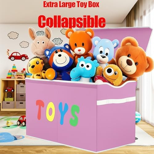 YOLOXO Toy Box Chest, Collapsible Sturdy Storage Bins - Image 6
