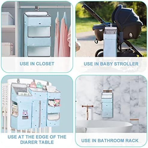 Hanging Diaper Caddy Organizer for Baby Crib - Image 6