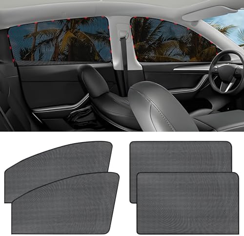 ZATOOTO Car Side Window Sun Shades, Magnetic Mesh Sun Shade Protection 4pcs by ZATOOTO