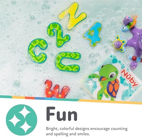 Nuby Floating Bath Tub Alphabet and Numbers Set - Image 5
