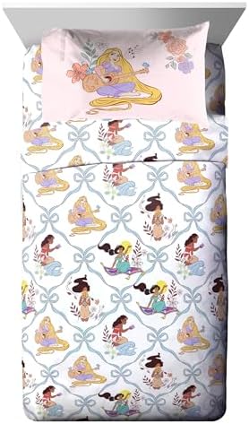 Disney Princess Twin Comforter Set 5 Piece Kids Bedding - Image 6