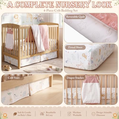 Hahafelt 4 Pieces Crib Bedding Set - Image 5