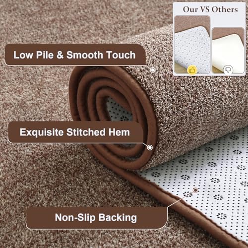 Keeko 5x8 Area Rugs for Living Room, Soft Washable Memory Foam Bedroom Rug - Image 2
