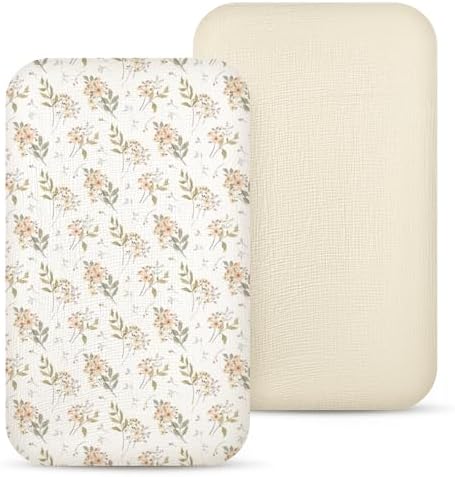 lulumoon Muslin Fitted Bassinet Sheet: Compatible by Lulumoon