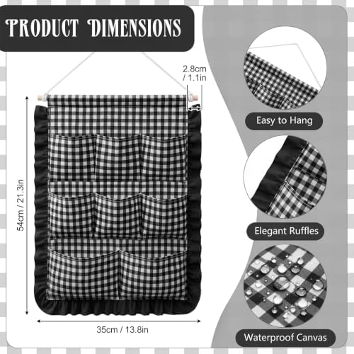 Amyhill Gingham Wall Hanging Organizer - Image 2