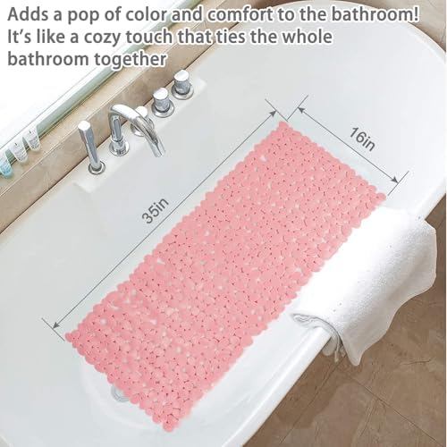 Pebble Shower Mat for Bathtub Non Slip Mat 35"X16" - Image 6