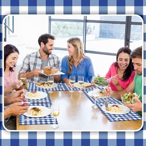 Lincia 100 Pcs Checkered Paper Placemats, 11 x 17 Inch - Image 3