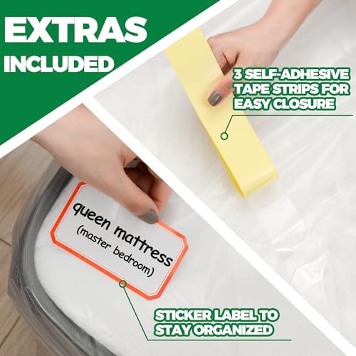 Queen Mattress Bags for Moving & Storage - Image 6