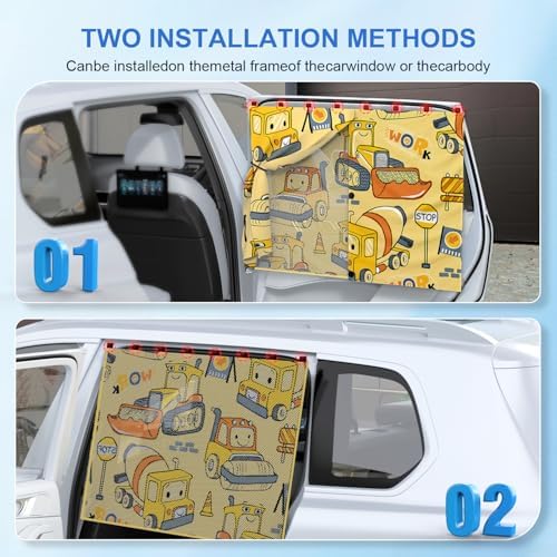 Car Window ShadesCar Window Shades, 8 Strong Magnets Magnetic Side Window Sun - Image 4