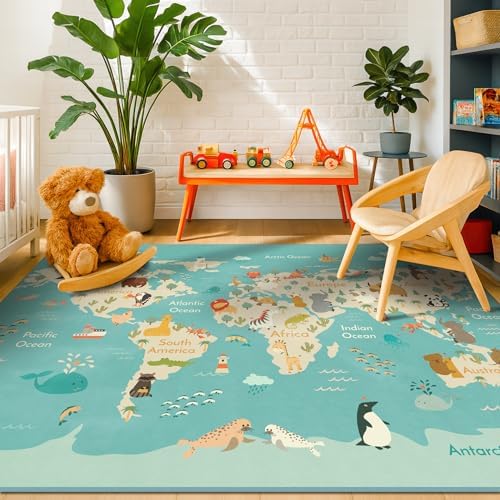 Hazo Haus Washable Kids Playroom Rug – 5x7 Play Rug - Image 6