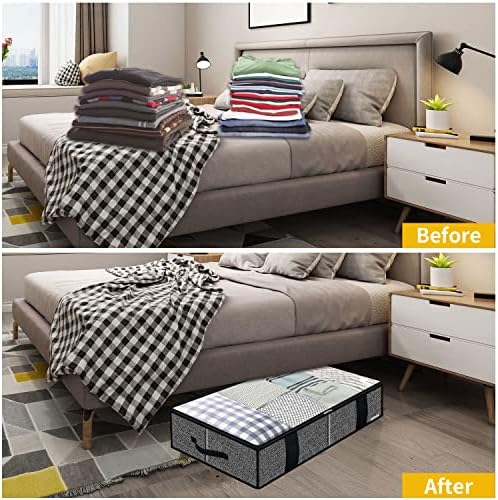 Onlyeasy Underbed Fabric Storage Bags Organizer - Image 5
