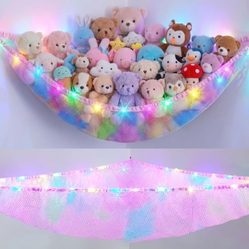 Stuffed Animals Net or Hammock Kids Toy Storage Organizer by UnicornCastle