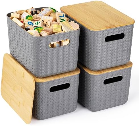 Ohmlove 4 Pack Storage Bins by OHMLOVE