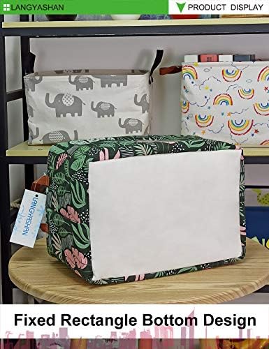 Rectangular Collapsible Full Leaf Storage Basket Nursery Organizer - Image 6