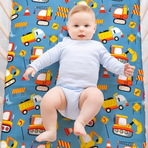 4 Pack Baby Boy Crib Sheets Set Soft Fitted Baby Boy Mattress Covers - Image 3
