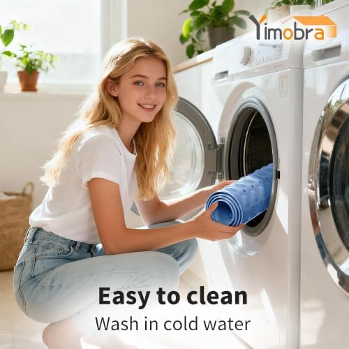 Yimobra Non Slip Bath Mat for Tub 40x16, Extra Long Bath Tub Mat - Image 6