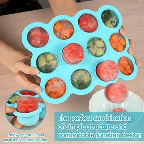 Silicone Freezer Tray with Soft Lid, 1.5oz x 12 Pods - Image 5
