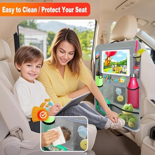 Backseat Car Organizer, Kick Mat Back Seat Protector - Image 4