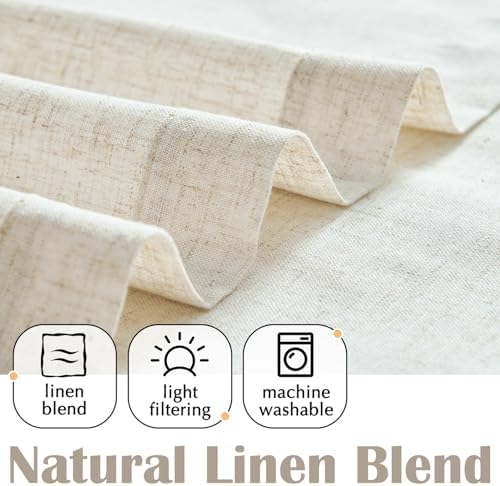 jinchan Linen Valance Curtain - Image 5
