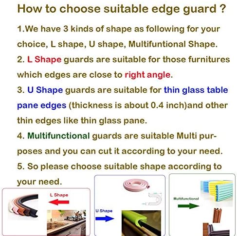 U Shape Furniture Table Edge Protectors Foam 6.5 Ft - Image 5