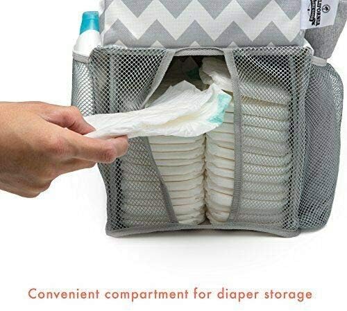Chevron Pattern Diaper Caddy and Nursery Organizer - Image 4