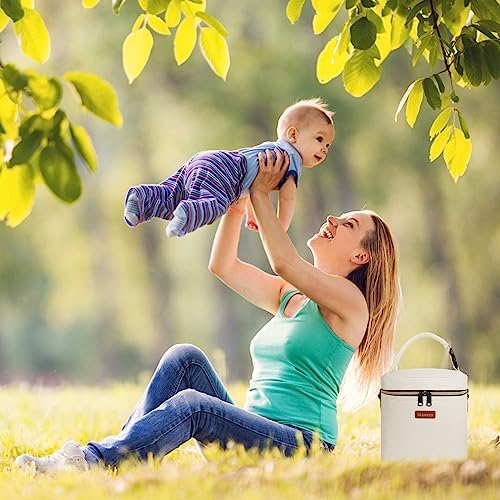 Mancro Breastmilk Cooler Bag for Travel, Fits 4 Baby Bottles Up to 9 Ounce - Image 6