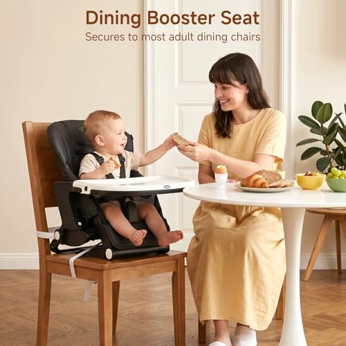 INFANS 4 in 1 High Chair–Booster Seat, Convertible Highchair w/Adjustable - Image 2