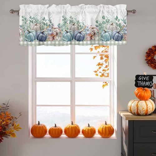 Fall Thanksgiving Kitchen Curtains Valances - Image 3