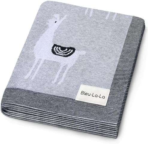 Knit Baby Swaddle Blanket by BleuLaLa