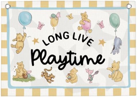 Long Live Playtime Banner Playroom Wall Decor by WXUMTM