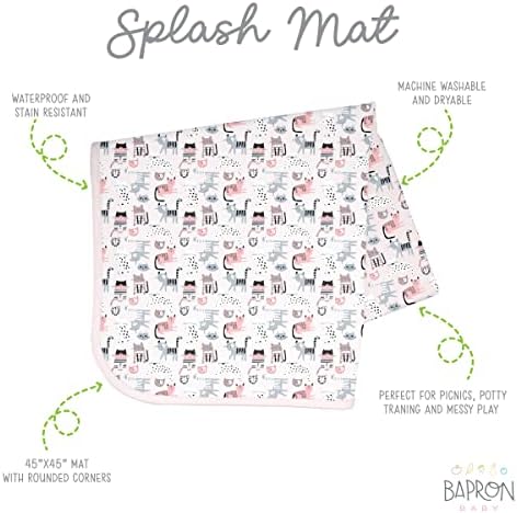 BapronBaby Kitty Waterproof Splash Mat Catch All Floor Cover - Image 4
