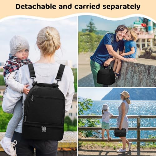 OCKLILY Breast Pump Bag Cooler Backpack — Large Insulated Milk Storage - Image 6