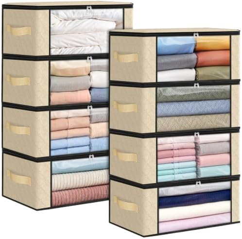 Fab totes 35L Closet Organizers, Foldable Under Bed Storage Containers by Fabtotes