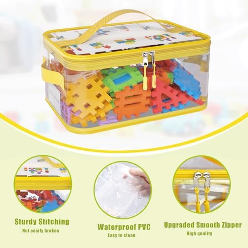 8 Pack Large Clear Toy Storage Bags - Image 7