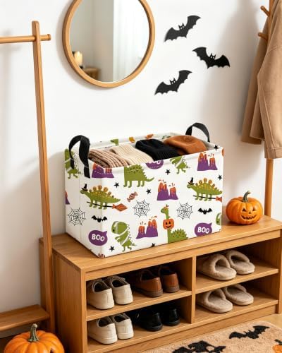 Essme Rectangular Dinosaur Helloween Basket, Kids Storage Bins Organizer - Image 6