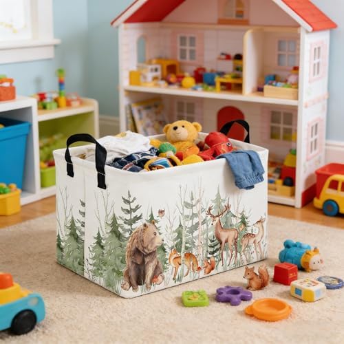 Rectangular Storage Basket, Kids Basket Animal Baskets Cute Storage Bins - Image 2