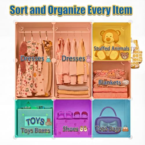 Portable Baby Wardrobe Closet Lightweight Kids Storage Organizer - Image 3