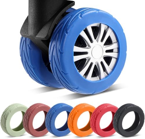 8Pcs Upgrade Luggage Wheel Covers, Travel Accessories by Wanzhuango